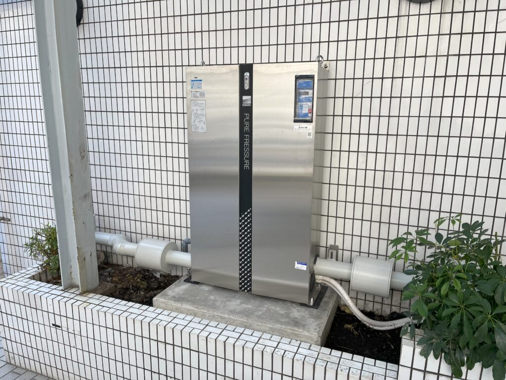 増圧直結給水方式への変更と給水管更新　東京都墨田区　賃貸マンション
