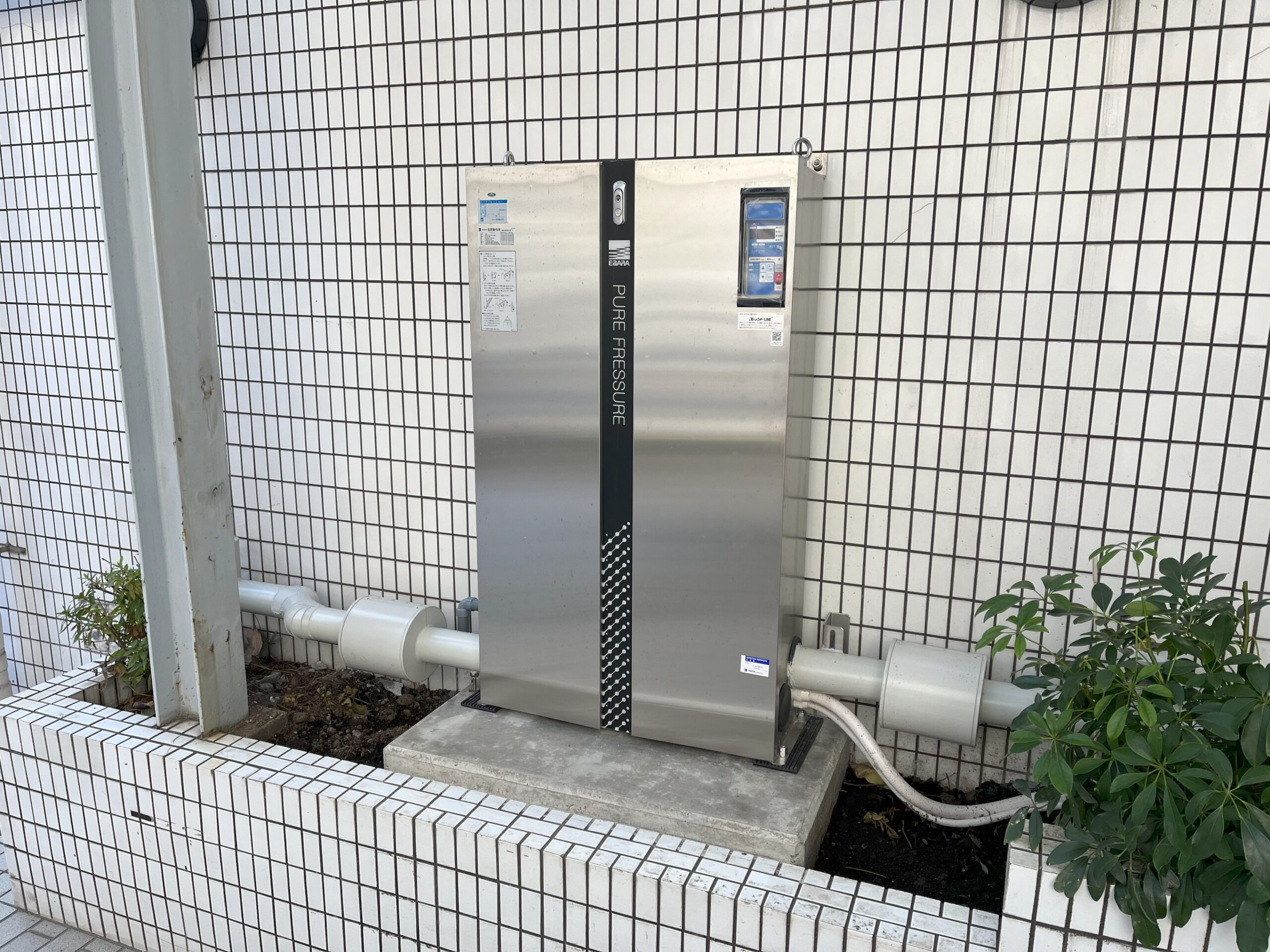 増圧直結給水方式への変更と給水管更新　東京都墨田区　賃貸マンション