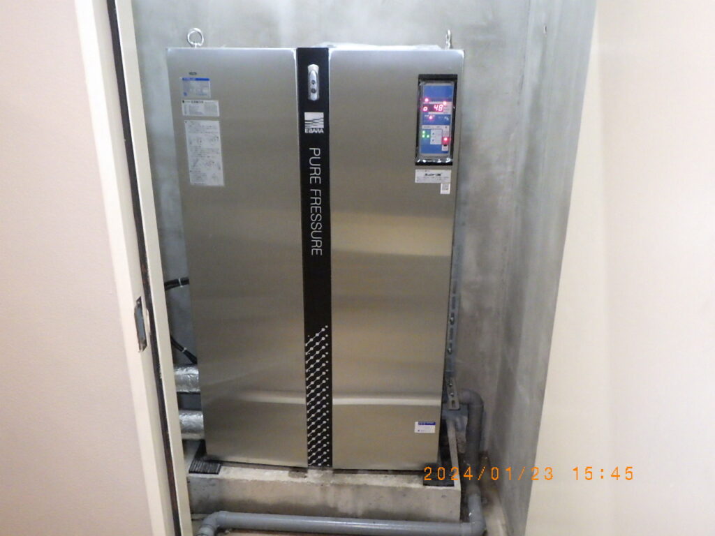 増圧給水ポンプの交換　千葉県柏市　分譲マンション